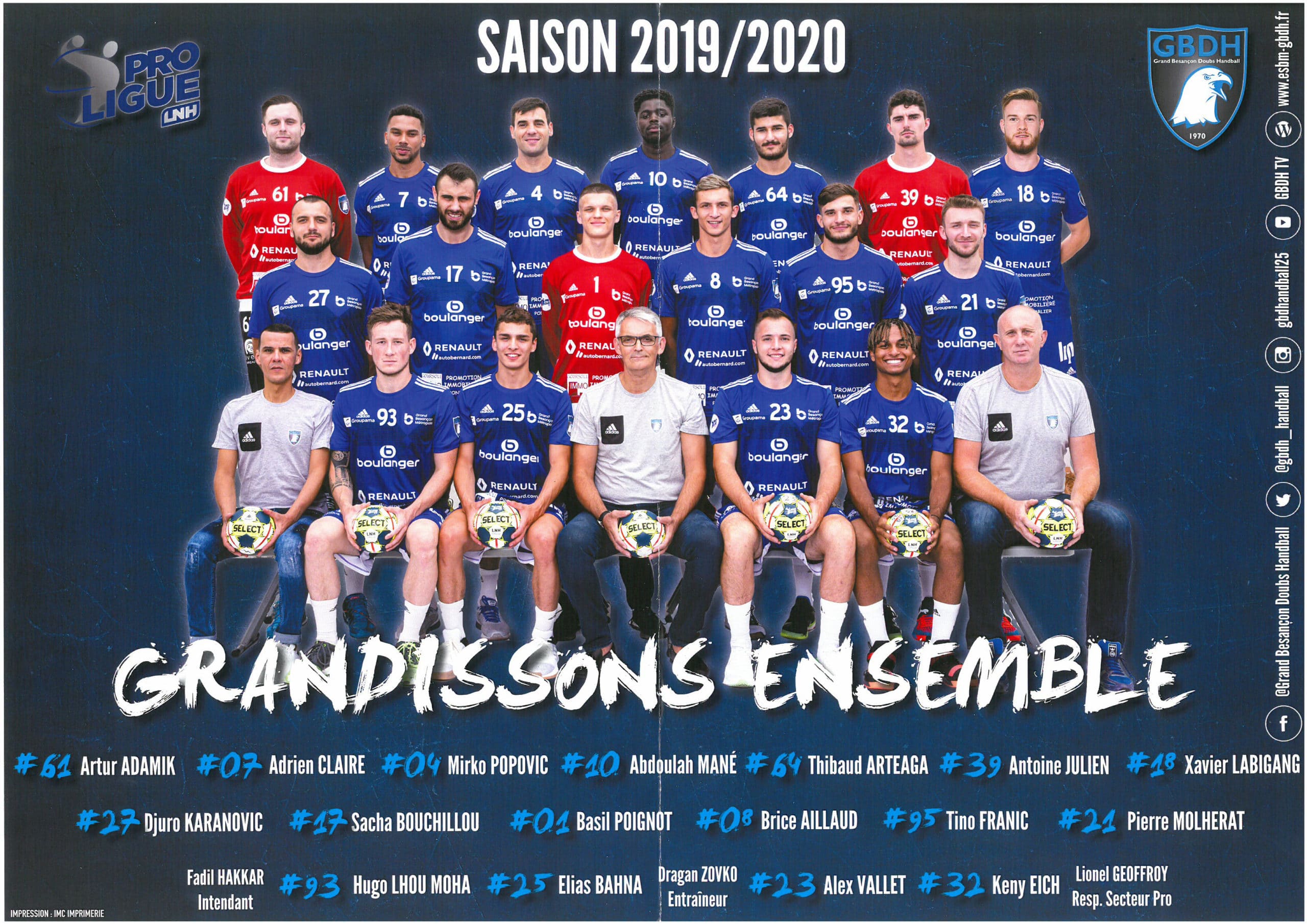 Soutien sportif : handball